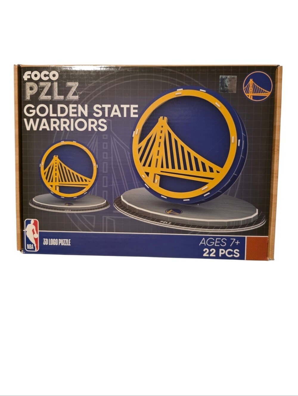FOCO Golden State Warriors 3D Logo Puzzle - Blue & Yellow